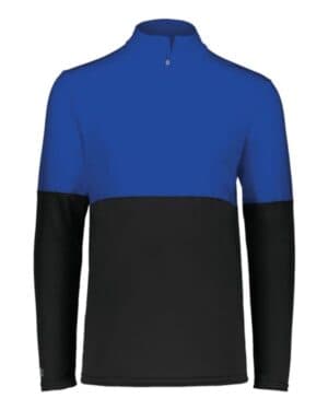 BLACK/ ROYAL Holloway 223600 youth momentum team quarter-zip pullover