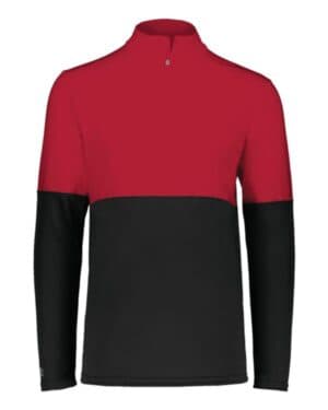 BLACK/ SCARLET Holloway 223600 youth momentum team quarter-zip pullover