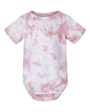 ROSE CRYSTAL Dyenomite 340CR infant crystal tie-dyed onesie