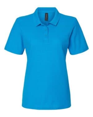 SAPPHIRE Gildan 64800L softstyle women's pique polo