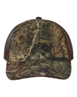 COUNTRY DNA/ BROWN Outdoor cap CGWM301 washed brushed mesh-back camo cap
