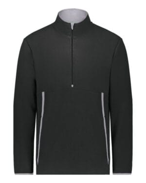 BLACK 6855 eco revive polar fleece quarter-zip pullover