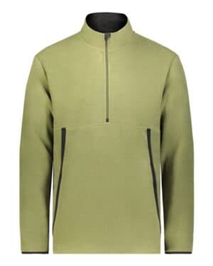 OLIVE 6855 eco revive polar fleece quarter-zip pullover