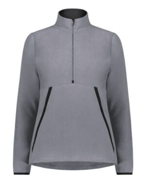 6857 eco revive women's polar fleece quarter-zip pullover