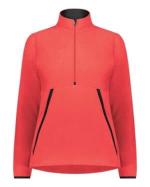 SCARLET 6857 eco revive women's polar fleece quarter-zip pullover
