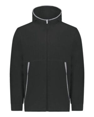 BLACK 6858 eco revive polar fleece hooded full-zip jacket