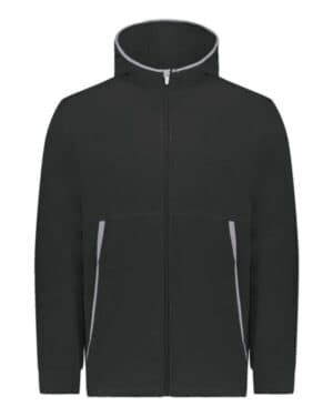 BLACK 6859 eco revive youth polar fleece hooded full-zip jacket