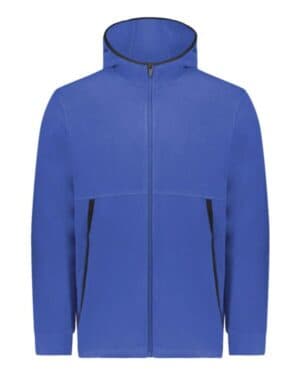 6859 eco revive youth polar fleece hooded full-zip jacket