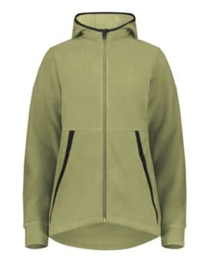 6860 eco revive women's polar fleece hooded full-zip jacket