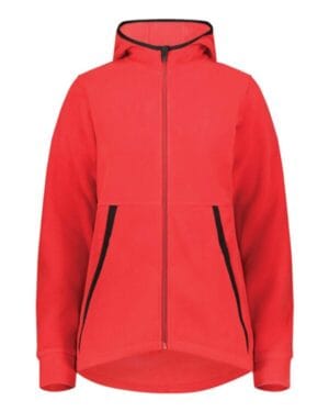 SCARLET 6860 eco revive women's polar fleece hooded full-zip jacket