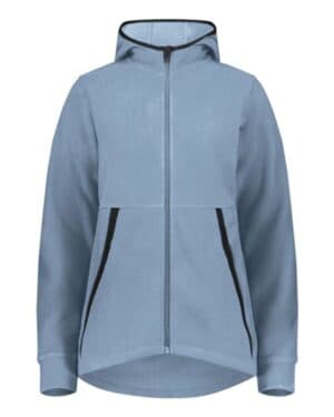 6860 eco revive women's polar fleece hooded full-zip jacket