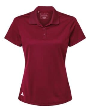 COLLEGIATE BURGUNDY Adidas A431 women's basic sport polo