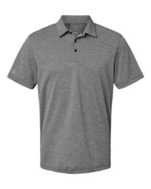 BLACK MELANGE Adidas A582 heathered polo