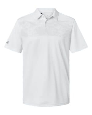 WHITE Adidas A585 camo chest print polo