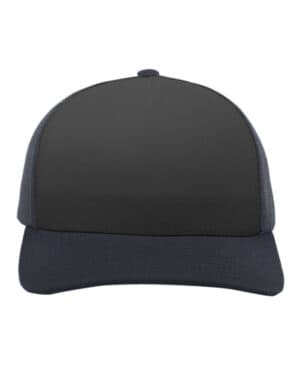 BLACK/ BLACK Pacific headwear 105C snapback trucker cap