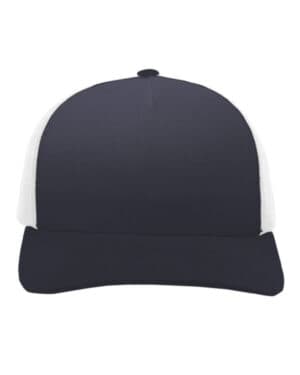 NAVY/ WHITE Pacific headwear 105C snapback trucker cap