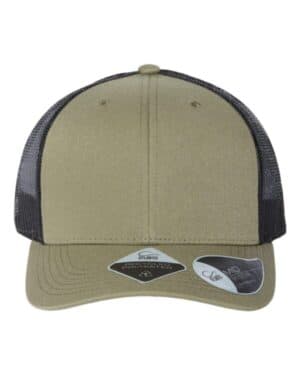 OLIVE/ BLACK Atlantis headwear BRYCE sustainable trucker cap