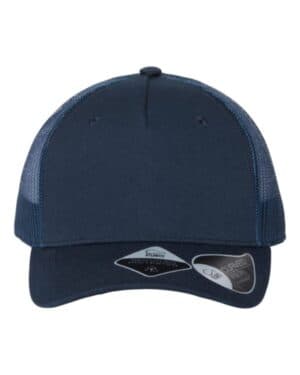NAVY/ NAVY Atlantis headwear ZION sustainable five-panel trucker cap