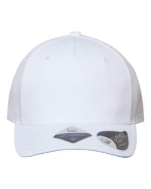 WHITE/ WHITE Atlantis headwear ZION sustainable five-panel trucker cap