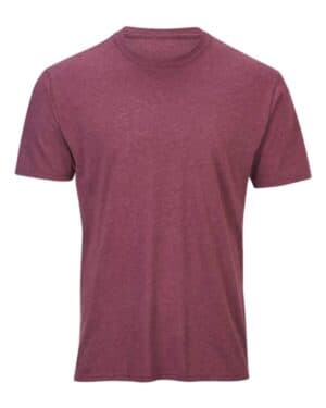 MAROON HEATHER Boxercraft BM2102 tri-blend t-shirt