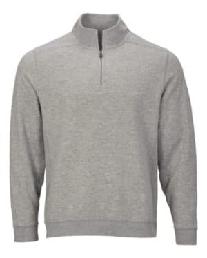 OXFORD HEATHER Boxercraft BM5202 fleece quarter-zip pullover