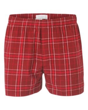 CRIMSON FIELD DAY PLAID Boxercraft BM6701 double brushed flannel boxers
