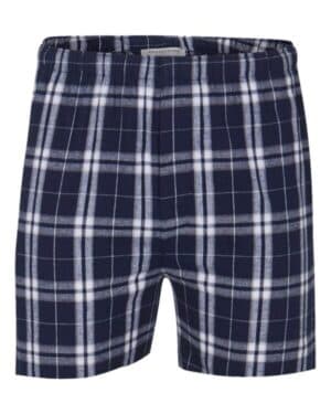 NAVY/ SILVER Boxercraft BM6701 double brushed flannel boxers