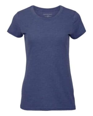NAVY HEATHER Boxercraft BW2101 women's tri-blend t-shirt