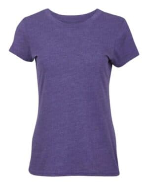 PURPLE HEATHER Boxercraft BW2101 women's tri-blend t-shirt