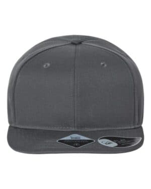 DARK GREY Atlantis headwear JAMES sustainable flat bill cap
