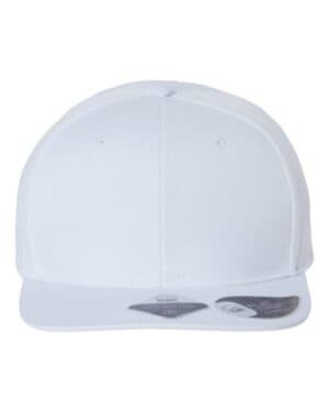 WHITE Atlantis headwear JAMES sustainable flat bill cap