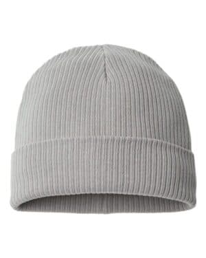LIGHT GREY Atlantis headwear NELSON sustainable cuffed beanie