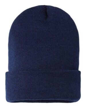 NAVY Cap america SKN24 usa-made sustainable cuffed beanie