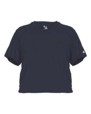 Badger 4963 women's tri-blend crop t-shirt