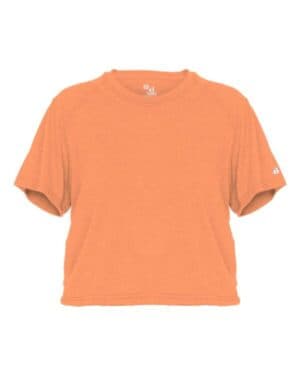 PEACH Badger 4963 women's tri-blend crop t-shirt