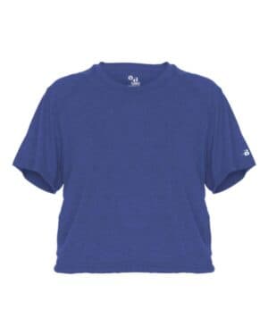 ROYAL Badger 4963 women's tri-blend crop t-shirt