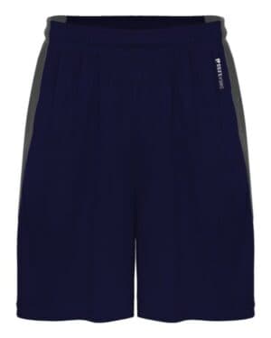 NAVY/ GRAPHITE Badger 4267 sweatless shorts