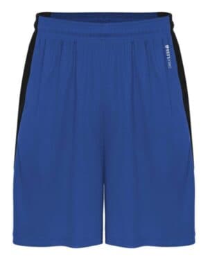ROYAL/ BLACK Badger 4267 sweatless shorts