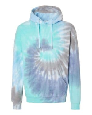 GLACIER Colortone 8600 tie-dyed cloud fleece hooded sweatshirt