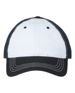 WHITE/ BLACK i1002 Cap america I1002 relaxed golf dad hat