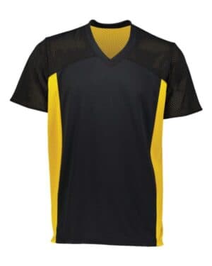 BLACK/ GOLD Augusta sportswear 265 youth reversible flag football jersey