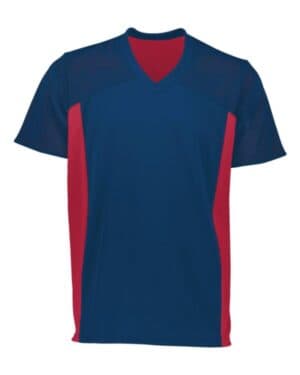 NAVY/ SCARLET Augusta sportswear 265 youth reversible flag football jersey
