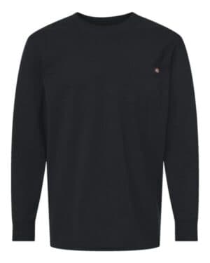 BLACK Dickies WL50 traditional heavyweight long sleeve t-shirt