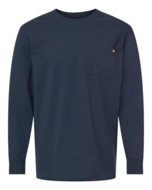 DARK NAVY Dickies WL50 traditional heavyweight long sleeve t-shirt
