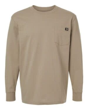 DESERT SAND Dickies WL50 traditional heavyweight long sleeve t-shirt