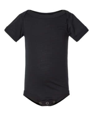 SOLID BLACK TRIBLEND Bella canvas 134B infant triblend short sleeve one piece