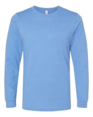HEATHER CAROLINA BLUE Bella canvas 3501CVC heather cvc long sleeve tee