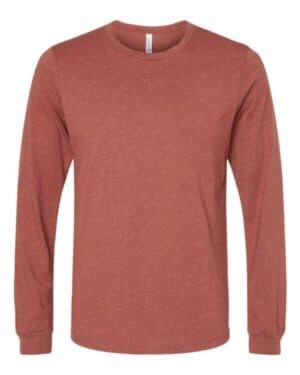 HEATHER CLAY Bella canvas 3501CVC heather cvc long sleeve tee