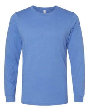 HEATHER COLUMBIA BLUE Bella canvas 3501CVC heather cvc long sleeve tee