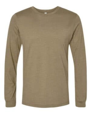 HEATHER OLIVE Bella canvas 3501CVC heather cvc long sleeve tee
